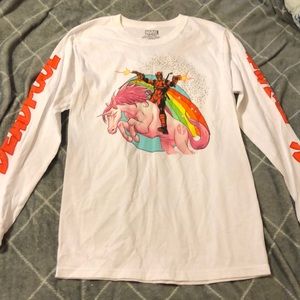 Deadpool unicorn long sleeve shirt